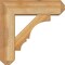 Ekena Millwork Balboa Craftsman Rough Sawn Bracket w/ Offset Brace, Western Red Cedar, 6"W x 18"D x 18"H BKT0604X18X18BOA04RWR - alternate 3